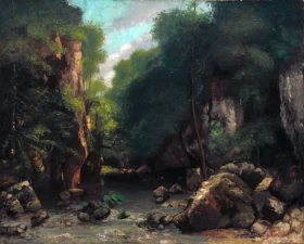 The Valley of Les Puits-Noir 1868 by Gustave Courbet The Valley of Les Puits-Noir 1868 by Gustave Courbet