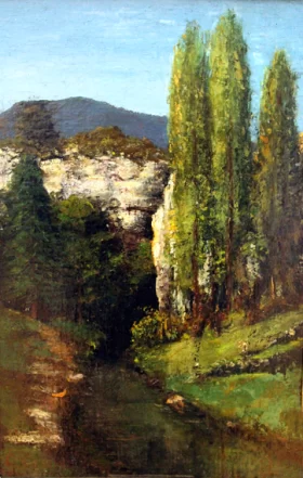 The Loue River in the Jura by Gustave Courbet The Loue River in the Jura by Gustave Courbet