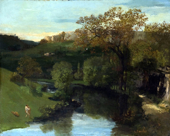 Valley 1857 by Gustave Courbet