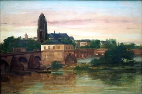View of Frankfurt am Main 1858 by Gustave Courbet