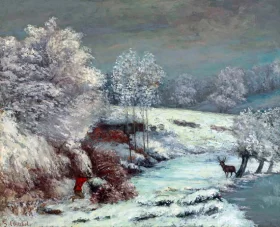 Le Chasseur À L’affût 1864 by Gustave Courbet