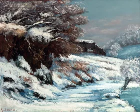 Effet De Neige by Gustave Courbet
