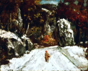 Winter in the Jura 1875 by Gustave Courbet