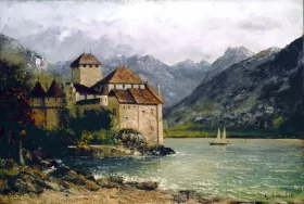 Le Château De Chillon by Gustave Courbet