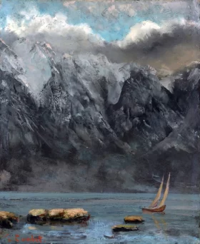 Bords Du Lac Léman by Gustave Courbet