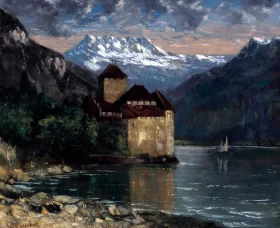 Le Château De Chillon by Gustave Courbet