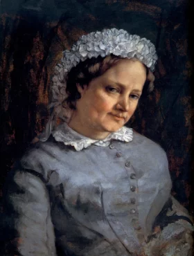 Portrait of Madame Proudhon 1865 by Gustave Courbet