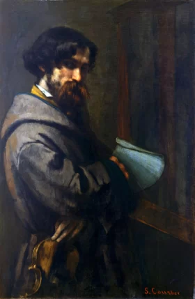 Alphonse Promayet 1851 by Gustave Courbet