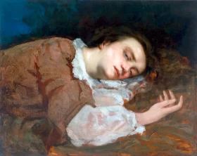 Study-Girls On the Banks of the Seine (Summer) 1856 by Gustave Courbet