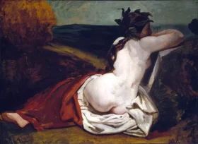 Reclining Nude by Gustave Courbet