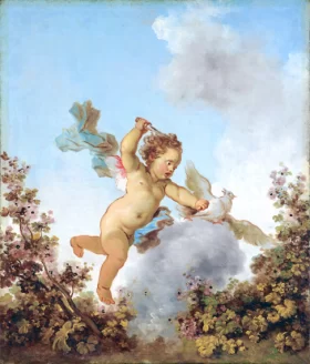 The Progress of Love- Love the Avenger by Jean-Honoré Fragonard