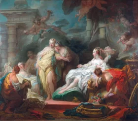 Psyche showing her Sisters her Gifts from Cupid by Jean-Honoré Fragonard Psyche showing her Sisters her Gifts from Cupid by Jean-Honoré Fragonard