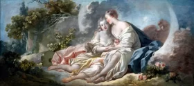 Jupiter sous les traits de Diane, séduisant Callisto by Jean-Honoré Fragonard Jupiter sous les traits de Diane, séduisant Callisto by Jean-Honoré Fragonard