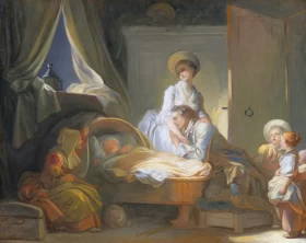 The Visit to the Nursery 1775 by Jean-Honoré Fragonard The Visit to the Nursery 1775 by Jean-Honoré Fragonard