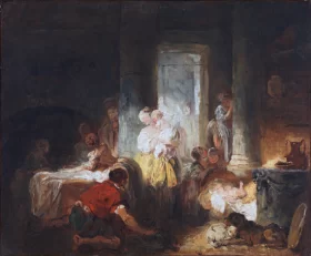 Roman Interior 1760 by Jean-Honoré Fragonard