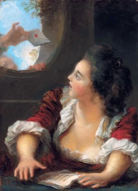 Le Billet Doux (The Love Letter) by Jean-Honoré Fragonard