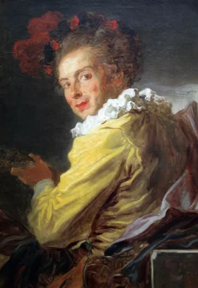 La Musique - Monsieur de la breteche by Jean-Honoré Fragonard
