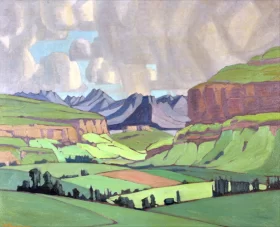 Malutis By Fouriesburg, Eastern Free State by Jacobus Hendrik Pierneef