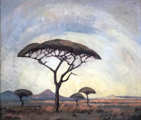 Umbrella Acacia by Jacobus Hendrik Pierneef Umbrella Acacia by Jacobus Hendrik Pierneef