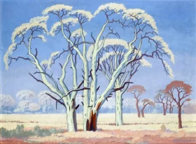 Acacia Trees in the Veld by Jacobus Hendrik Pierneef