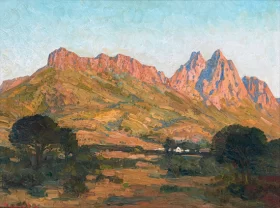 Jonkershoek Mountains, Stellenbosch-2 by Jacobus Hendrik Pierneef