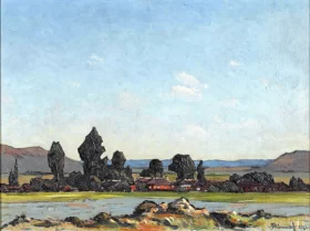 Settlement in the Free State by Jacobus Hendrik Pierneef