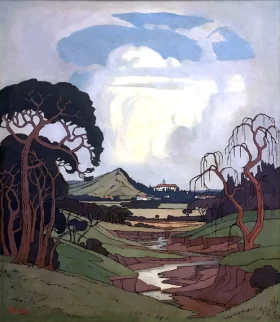 Apiesrivier Pretoria by Jacobus Hendrik Pierneef