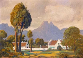 Cape Dutch House by Jacobus Hendrik Pierneef