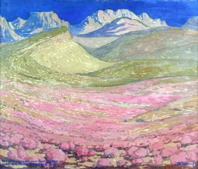 Mountains, Prins Albert by Jacobus Hendrik Pierneef Mountains, Prins Albert by Jacobus Hendrik Pierneef
