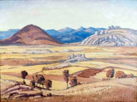 Landscape S.W.A by Jacobus Hendrik Pierneef Landscape S.W.A by Jacobus Hendrik Pierneef