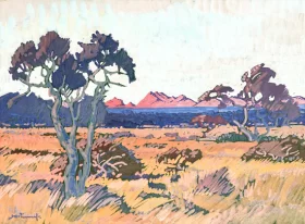 Landscape by Jacobus Hendrik Pierneef Landscape by Jacobus Hendrik Pierneef