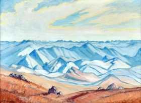 Mountains in Swaziland by Jacobus Hendrik Pierneef Mountains in Swaziland by Jacobus Hendrik Pierneef