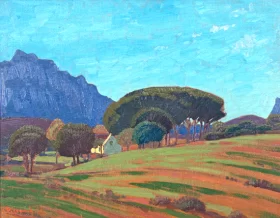 Mountain Cottage by Jacobus Hendrik Pierneef Mountain Cottage by Jacobus Hendrik Pierneef