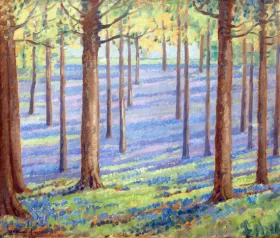 Lavender Treescape, Pilgrims Rest by Jacobus Hendrik Pierneef Lavender Treescape, Pilgrims Rest by Jacobus Hendrik Pierneef