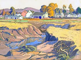 Ou Pretoria at Van Der Hovensdrift by Jacobus Hendrik Pierneef Ou Pretoria at Van Der Hovensdrift by Jacobus Hendrik Pierneef