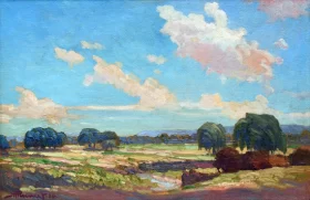 Riverscape by Jacobus Hendrik Pierneef Riverscape by Jacobus Hendrik Pierneef