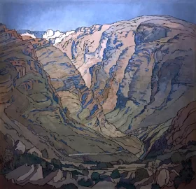 Swartbergpas by Jacobus Hendrik Pierneef Swartbergpas by Jacobus Hendrik Pierneef