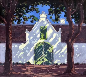 Hertestraat, Stellenbosch by Jacobus Hendrik Pierneef Hertestraat, Stellenbosch by Jacobus Hendrik Pierneef