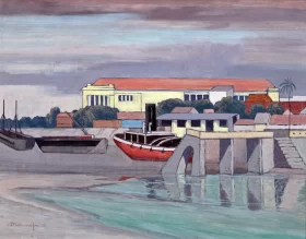 Port in the Seychelles by Jacobus Hendrik Pierneef Port in the Seychelles by Jacobus Hendrik Pierneef