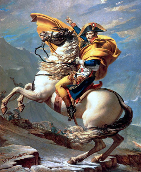 Napoleon crossing the Alps (Malmaison version) 1800 by Jacques Louis David, oil painting reproduction on canvas Napoleon crossing the Alps (Malmaison version) 1800 by Jacques Louis David