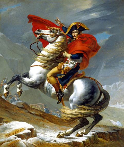 Napoleon Crossing the Alps (First Versailles version) 1802 by