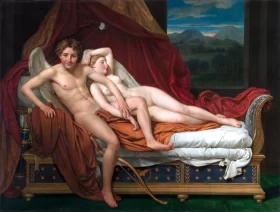 Cupid and Psyche 1817 by Jacques Louis David Cupid and Psyche 1817 by Jacques Louis David