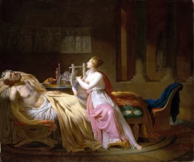 Calliope Mourning Homer 1812 by Jacques Louis David Calliope Mourning Homer 1812 by Jacques Louis David
