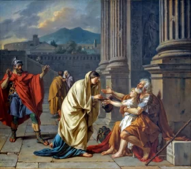 Belisarius asking for Alms 1784 by Jacques Louis David