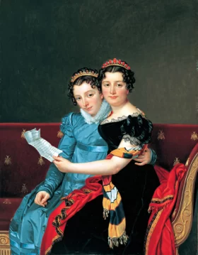 Zenaide and Carlotta Bonaparte by Jacques Louis David