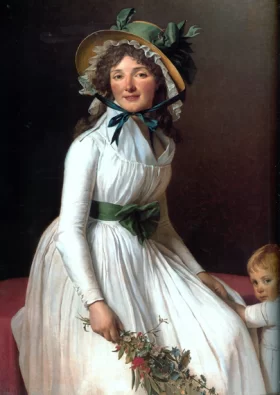 Madame Emilie Seriziat and Her Son 1795 by Jacques Louis David
