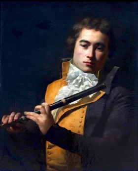 Portait of flautist François Devienne 1792 by Jacques Louis David Portait of flautist François Devienne 1792 by Jacques Louis David