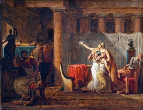 The Lictors Returning to Brutus the Bodies of his Sons. Study by Jacques Louis David The Lictors Returning to Brutus the Bodies of his Sons. Study by Jacques Louis David