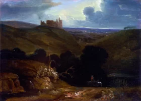 Landscape with a Castle by John Martin