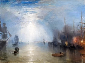 Keelmen Heaving in Coals by Moonlight, 1835 by J.M.W. Turner